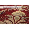 Shiraz Square Cushion Cover - Burgundy Red - Embroidered Damask