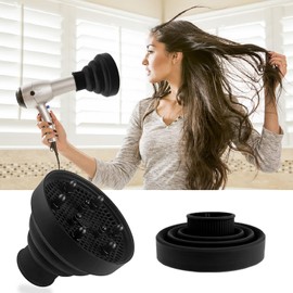 iwontalersy Universeller faltbarer Haardiffusor,Silikon-Diffusor,Universaldiffusor für Haartrockner,Haartrockner-Aufsatz für Lockiges Natürlich Gewelltes