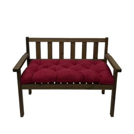 FLYSWUP Indoor/Outdoor Bench Cushion, Garden Loveseat Cushion, Swing Seat Cushion,Thicken Patio Bench Soft Rocking Chairs Pad for Lounger Garden Furniture Patio Loveseat Bench (Wine Red, 39.4"x17.9")