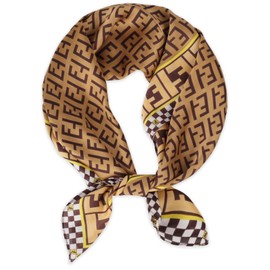 EXTREE Fashion Silky Satin Headscarf for Women Girls: Exquisite Pattern Lightweight Silk Graceful Scarfs 27.5 x 27.5 inches