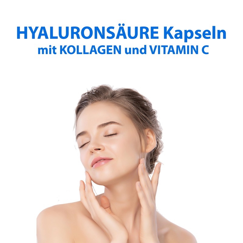 Hyaluronic Acid Capsules with Collagen and Vitamin C, 100 mg