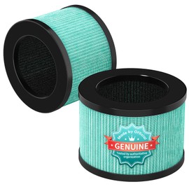 2 Packs Pet-Care Filter for JH12, 4-in-1 H13 True HEPA Replacement Filter with Additional Pet-Related Layer, Efficiency Activated 99.97% of Pet Dander, Hair, Aller-gen, Odors, Pollen and more, Green