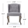 Christopher Knight Home Niclas Accent Chair, Light Grey