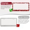QUANQIUFEI 2 Pack Bling License Plate Frames for Women, Sparkly