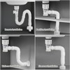 Bathroom Sink Drain Pipe Kit,Bathroom Sink Drain with Strainer Basket