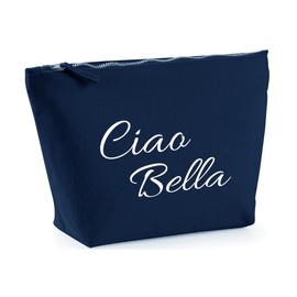 Hippowarehouse ciao Bella Printed Make up Cosmetic wash Bag 18x19x9cm
