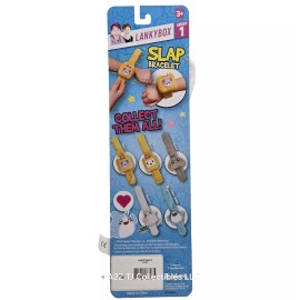 Bonkers LANKYBOX Series 1 Slap Bracelet - White GITD Ghosty Collectible Plush Bracelet