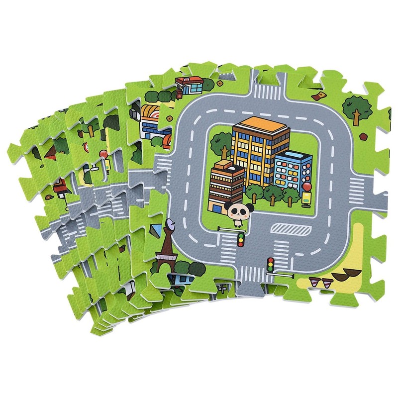 Juskys Children's Puzzle Mat with Different Designs and Colours.