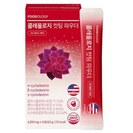 Foodology Coleology Cutting Powder, 14 Servings, 1 Piece / 푸드올로지 콜레올로지 컷팅 파우더, 14회분, 1개