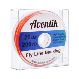 Aventik Dacron Braided Fly Line Backing for Fly Fishing Trout Fishing 20LB/30LB (Orange, 20LB,200YARD)