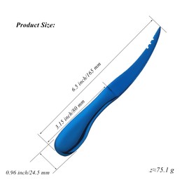 1 PCS Shrimp Deveining Tool Shrimp Tail off Crawfish Peeler,Stainless Steel Fish Scaler Seafood Tools Shrimp Peeler and Deveiner Tool and Fish Descaler Tool Knife,Blue,LXLVOUEG