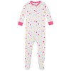 Gerber Baby Girls' 4-Pack Footed Pajamas, Unicorns Cats Pink, 18