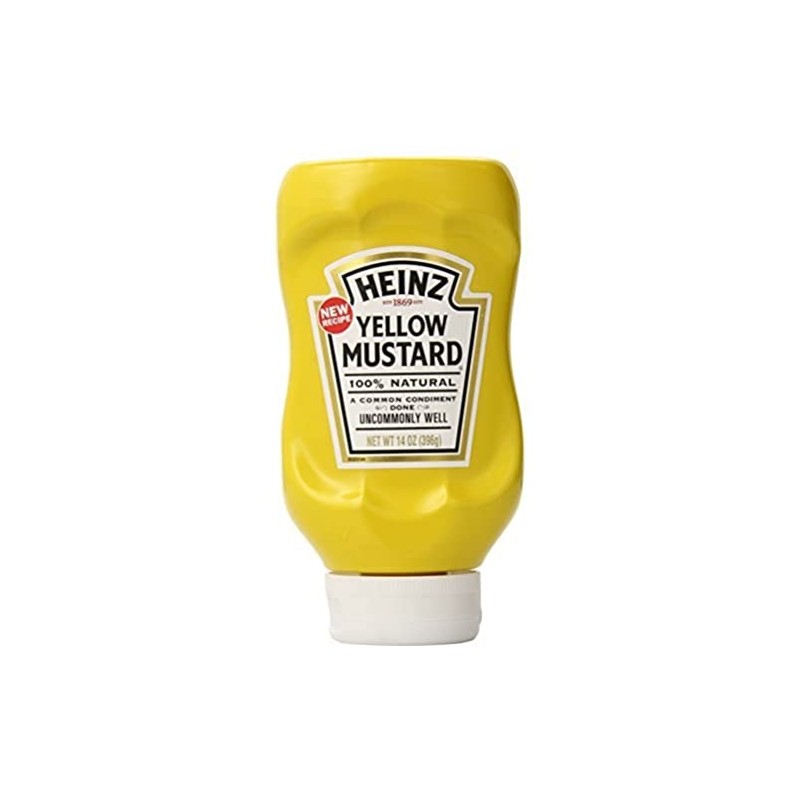 Heinz Yellow Mustard, 14 Ounce (Pack of 12) by Heinz