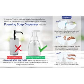 Puremax Foaming Hand Soap Refills with Essential Oils | Resurrection Aromatique | Citrus Smell | Gentle, Moisturizing | Biodegradable Formula | Made in USA | 128 Fl Oz (1 Gallon) |