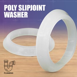 Highcraft 1-1/2" x 1-1/4" Poly Slip Joint Washer, 10 Pack