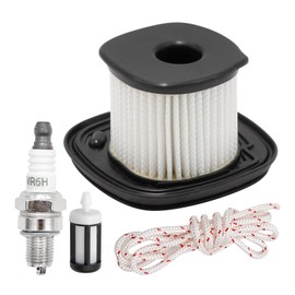 Hoypeyfiy 4241 140 4400 Air Filter Kit with Fuel Filter Spark Plug Pull Cord, Replacement for Stihl BG86C BG86 SH86 SH86C BG56 BG66 Leaf Blower, 4241 140 4403 Air Filter
