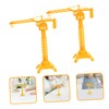 FELTECHELECTR 10PCS Tower Crane Set Hand Operated Construction Vehicle for