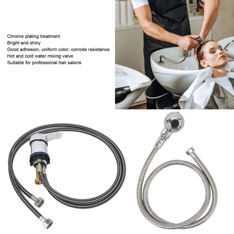 Shampoo Bowl Faucet Pressurization Water Saving 100cm Pipe 120cm Soft