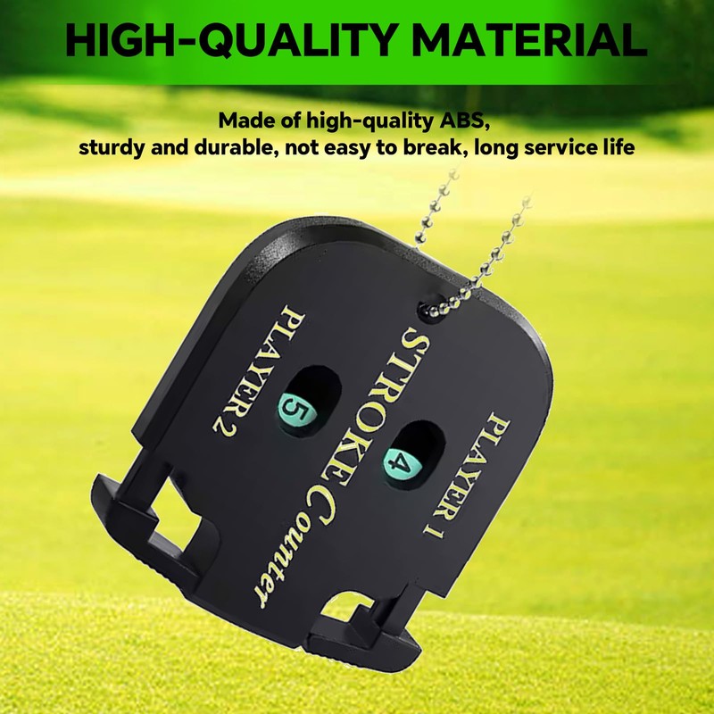 Golf Stroke Counter 4-Pack, Portable Mini Golf Score Keeper with