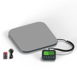 UNIWEIGH Highly Accurate Shipping Scale, 440LB Digital Heavy Duty Postal Scale, Steel Platform Postage Scale with Hold/Tare/LCD Display,Large Scale for Packages,Luggage,Small Business and Home