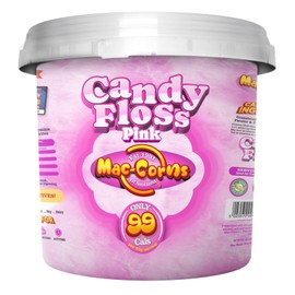 Mac-Corns Pink Cotton Candy Floss - Mega Bucket - 10ltr