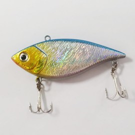 SEASKY 3" 1/2oz Lipless Crank Bait for Bass Fishing Lure Vibe Trap Crankbaits Lifelike Bait Sinking Shad (04W)