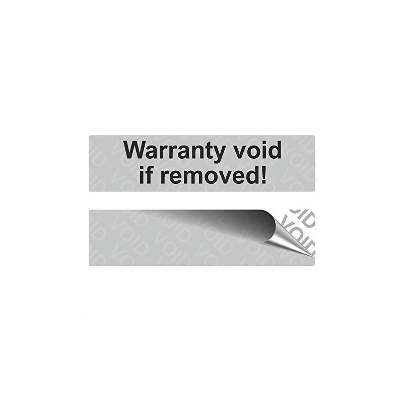 VOID Security Labels "Warranty Void" on Roll 80 x 20