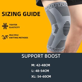 IVYTOWNER Best Knee Brace for Knee Pain Knee Compression Sleeve for Men Women (Pair)