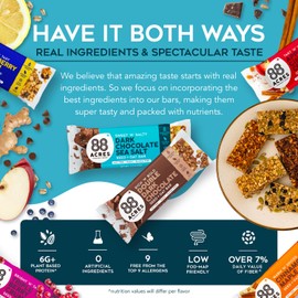 88 Acres Granola Bars | Gluten Free, Nut-Free Oat and Seed Snack Bar | Vegan & Non GMO | 6 Pack (Variety Pack)…
