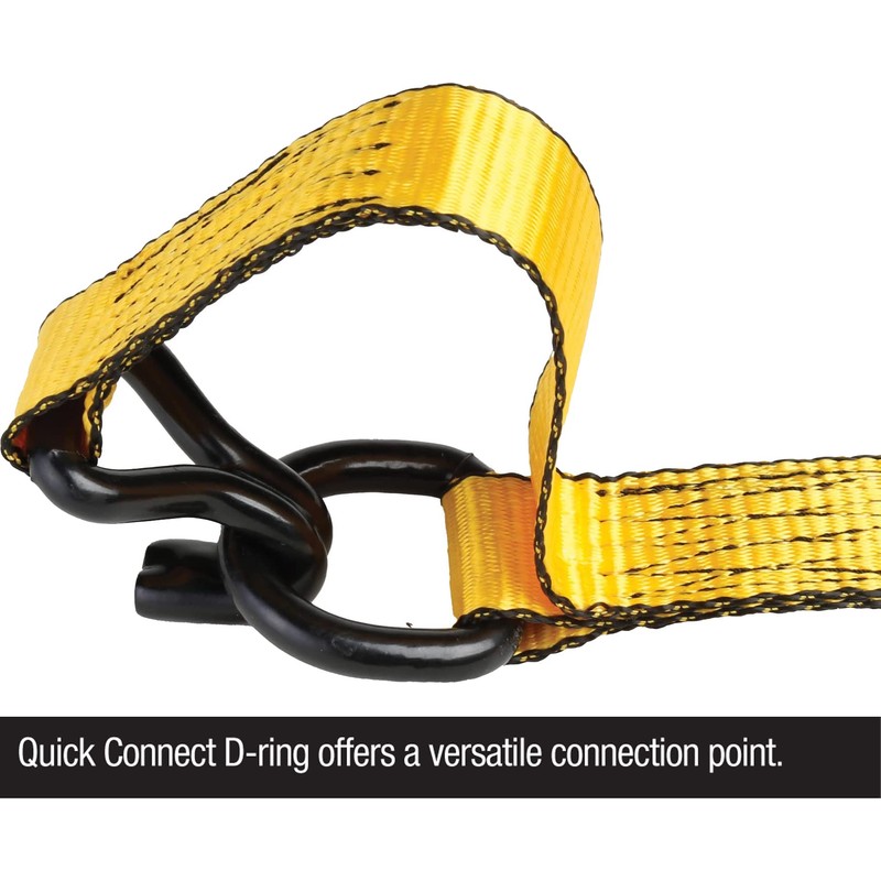 DEWALT DXBC18002 Black/Yellow 1.25" x 12' Ratchet Tie Down Straps