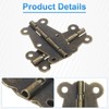 sourcing map 6Pcs 90 Degree Small Hinges for Wooden Box,