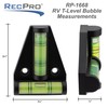 RecPro RV T-Level 4 Pack | Cross Check Bubble Level