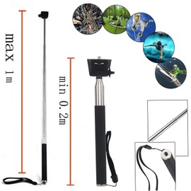 TEKCAM Action Camera Selfie Stick Floating Handle Grip Compatible with Gopro Hero 13 12 11 10 9 8 AKASO EK7000 V50X Brave 4 Apexcam WOLFANG Dragon Touch Action Camera Accessories, Handheld Monopod