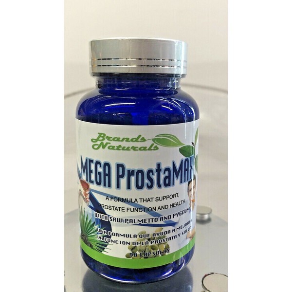 Brands Naturals Mega ProstaMax 90 Caps w/ Saw Palmetto Pygeum Prostate Function