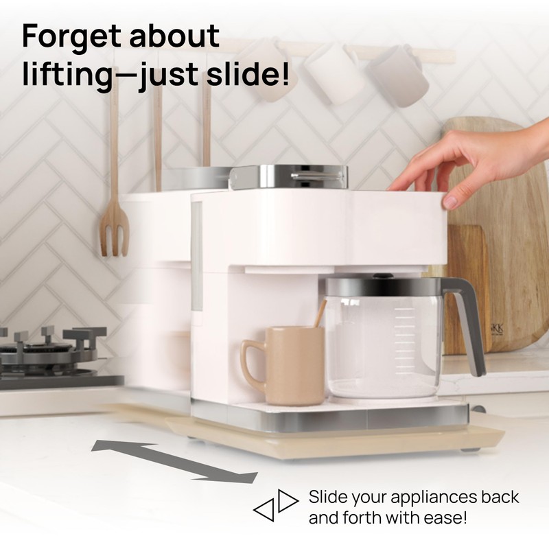 Ibyx Elegant Sliding Tray for Your Coffee Maker & Heavy