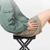 REGODI 12" Portable Folding Stool for Camping, Lightweight Outdoor Seat