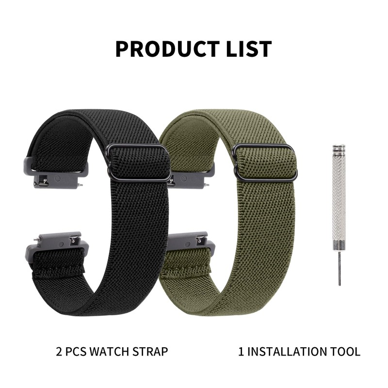 Quick Release Nylon Replacement Watch Strap Fit to Casio F-91W-