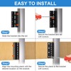 6 pcs T-Post Mounting Bracket, Stainless Steel T Post Target
