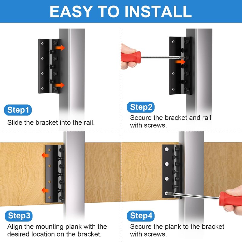 6 pcs T-Post Mounting Bracket, Stainless Steel T Post Target