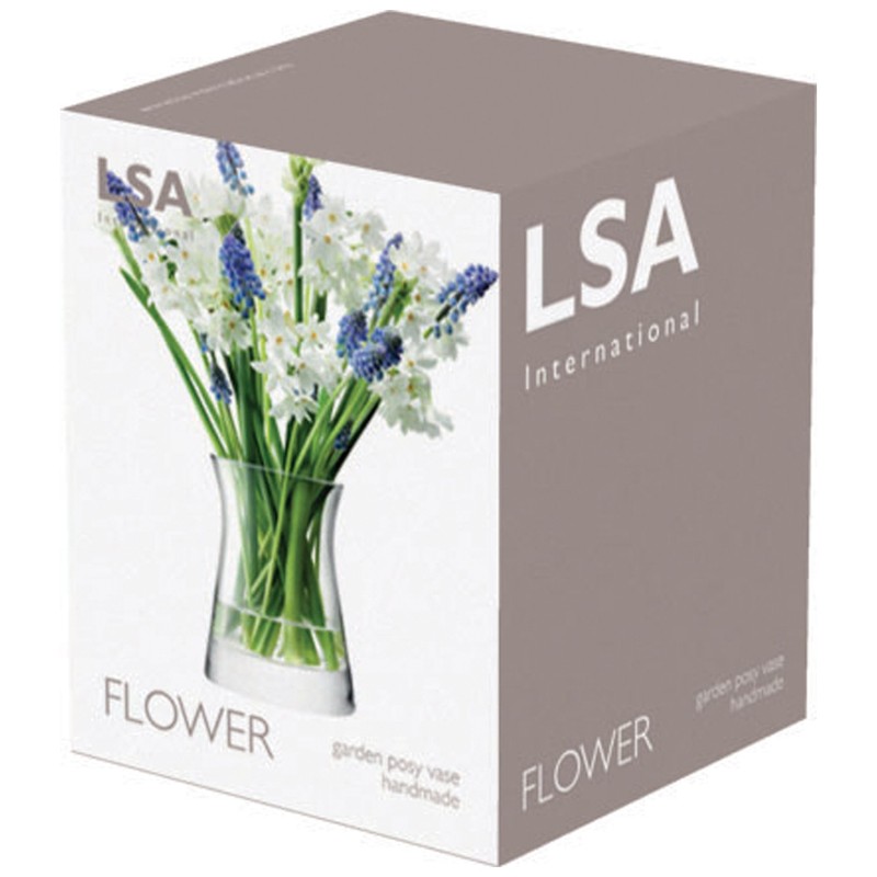 LSA Flower Garden Posy Flower Base (花器) Height 13 cm Clear