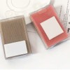 10 Pcs Coffee Bangs Posts, Square Plastic Paste Hair Pads,