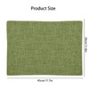 Qwrqwr Sage Green Rectangular Placemats for Table 4Pcs Linen Table