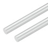 M METERXITY 2 Pack Round Aluminum Rod, Diameter 13mm(17/32"), Length