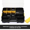 Mayouko Stackable Plastic Toolbox Organizer, Interlocking Small Parts Organizer, Compartment
