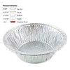 PACTOGO Disposable Aluminum 5 3/4" Meat Pot Pie Extra Deep