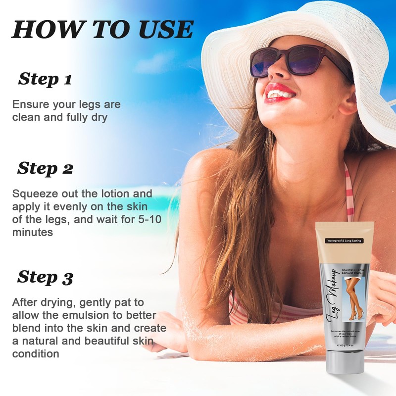 Leg Makeup Waterproof, No Transfer Leg Make Up to Cover