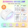 69PCS Gel Nail Kit with 48W U V Nail Lamp