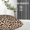 Jbofyee Leopard Throw Pillow Cover 18x18 Inch Wild Cheetah Print