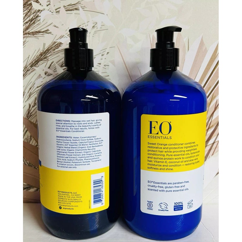 EO Essentials ~ Sweet Orange Nourishing Shampoo & Conditioner 32