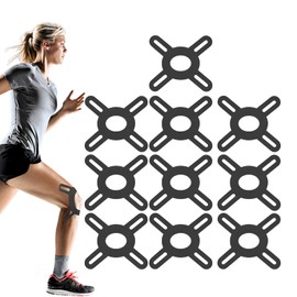 Kinesiology Tape Knee Precut,Breathable Sport Tape | Breathable Knee Support Supplies, Set of 10 Muscle Patch Strips for Mountain Climbing Fitness